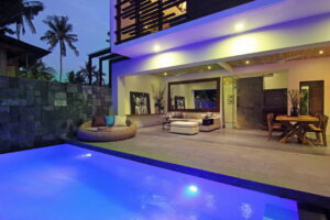 Abi Villa Pool Twilight