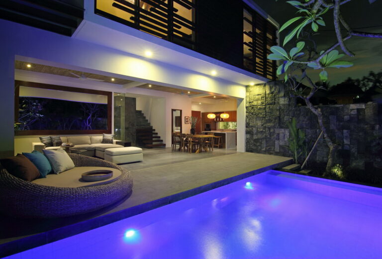 Abi Villa Pool Twilight